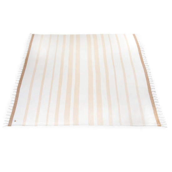 Oceanside Beach Blanket - Driftwood Stripe