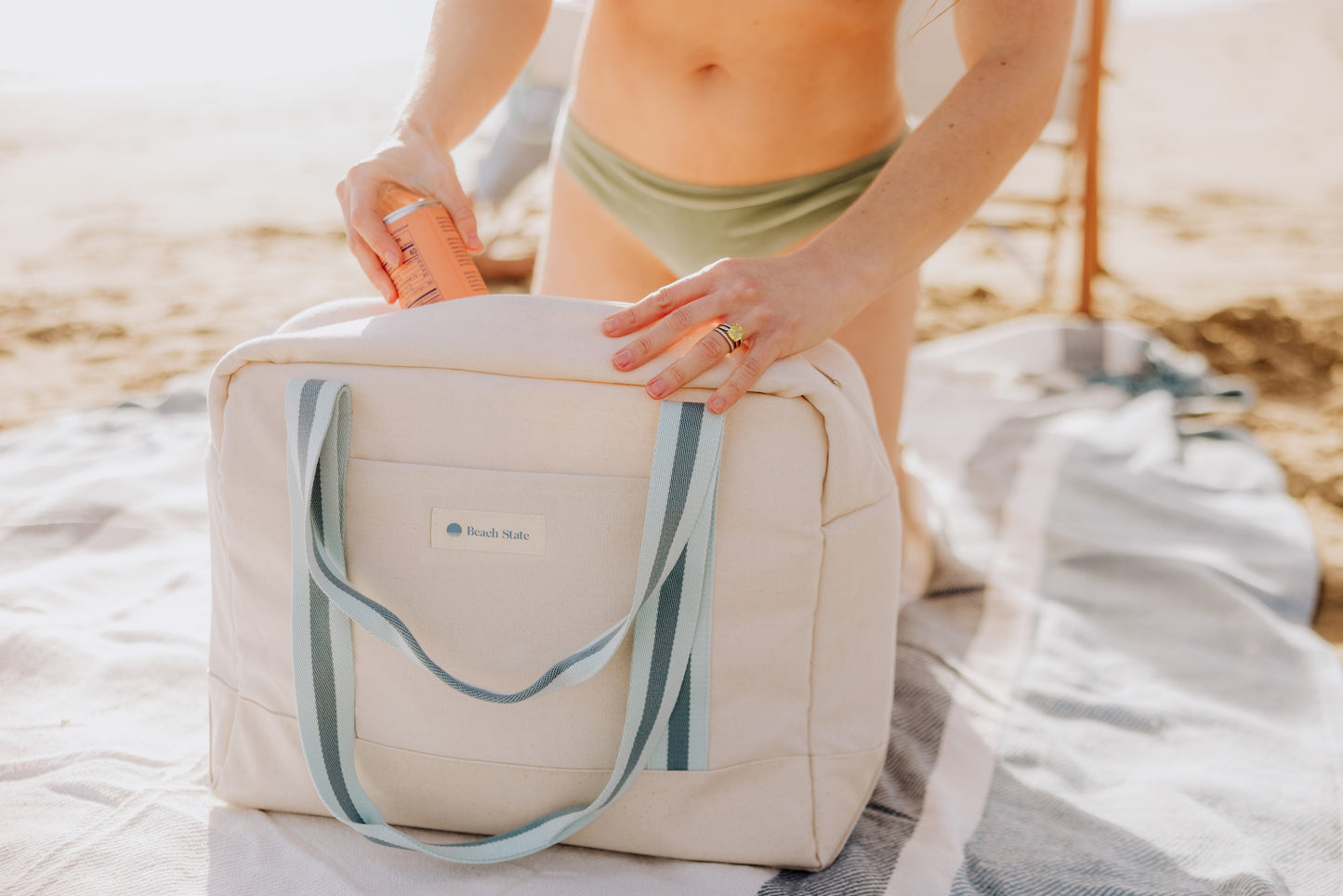 Lanikai Beach Cooler Bag - Seaglass